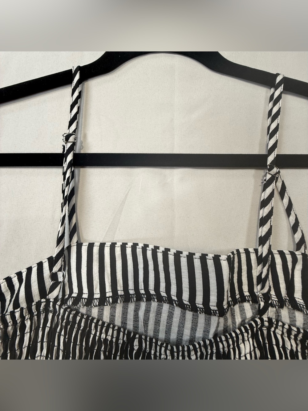 Cupshe Black & White Vertical Stripe Wide-Leg Jumpsuit - Picture 16 of 16